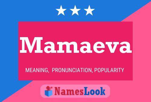 Mamaeva Name Poster