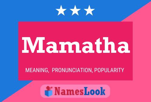 Mamatha Name Poster