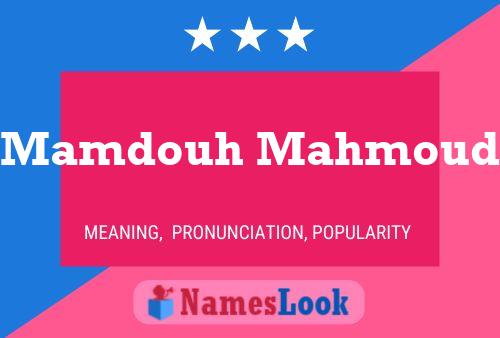 Mamdouh Mahmoud Name Poster