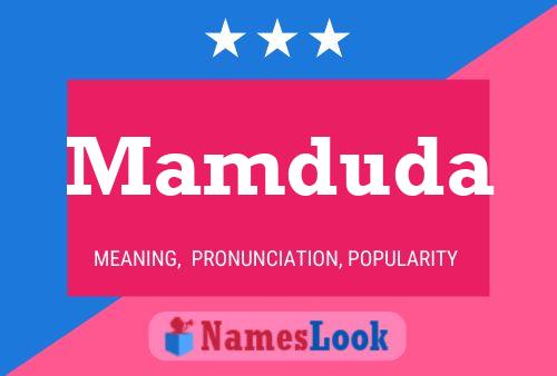 Mamduda Name Poster