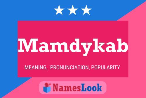 Mamdykab Name Poster