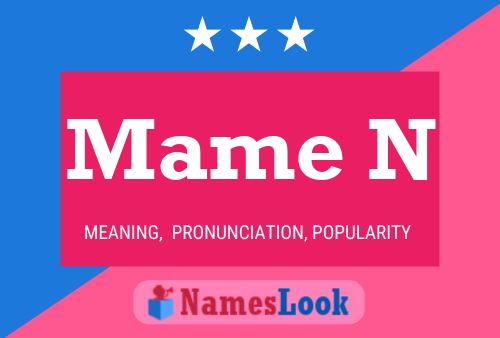 Mame N Name Poster