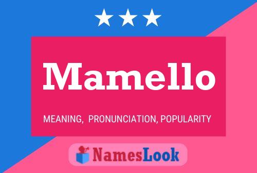 Mamello Name Poster