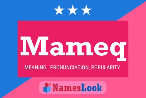 Mameq Name Poster