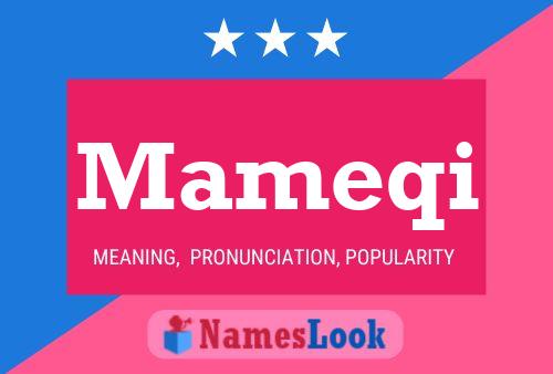 Mameqi Name Poster