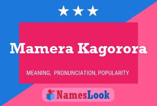 Mamera Kagorora Name Poster