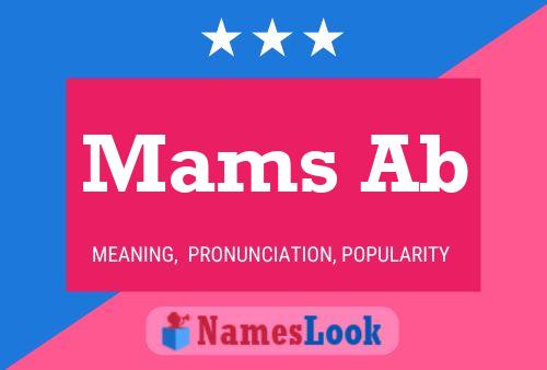 Mams Ab Name Poster