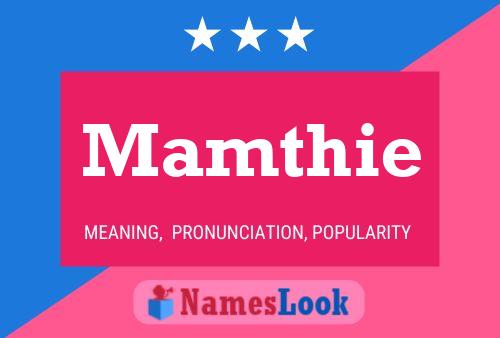 Mamthie Name Poster