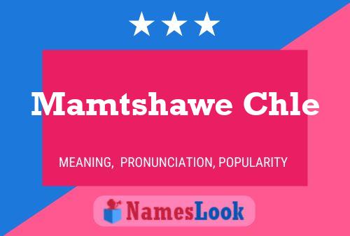 Mamtshawe Chle Name Poster