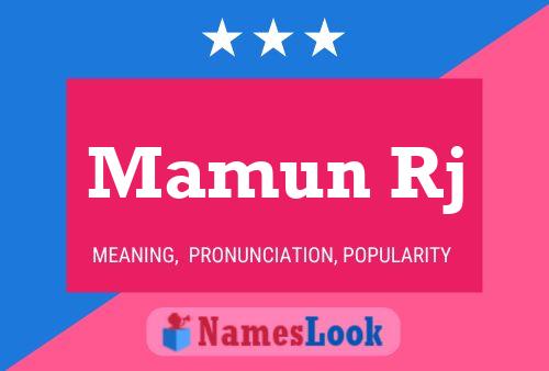 Mamun Rj Name Poster