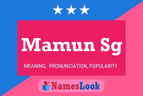 Mamun Sg Name Poster