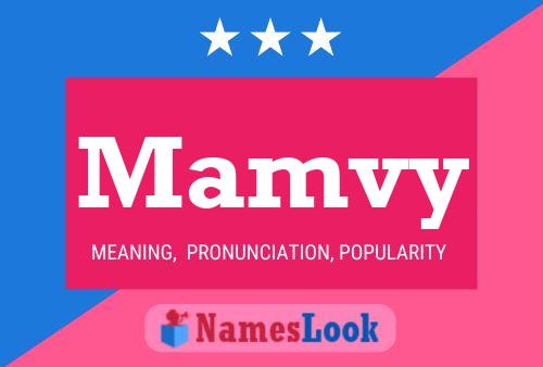 Mamvy Name Poster