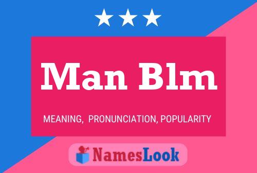 Man Blm Name Poster