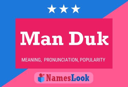 Man Duk Name Poster