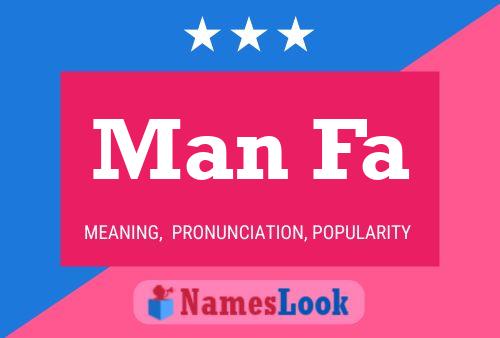 Man Fa Name Poster