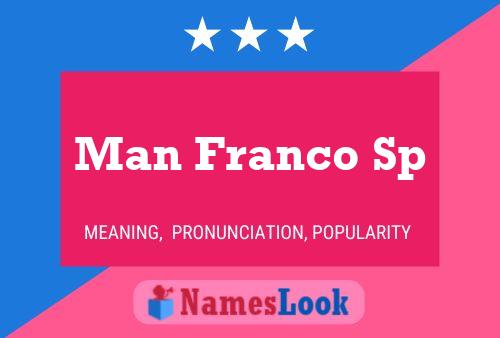 Man Franco Sp Name Poster