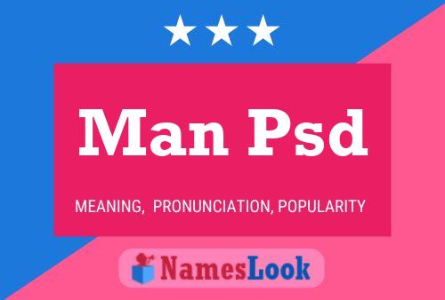 Man Psd Name Poster