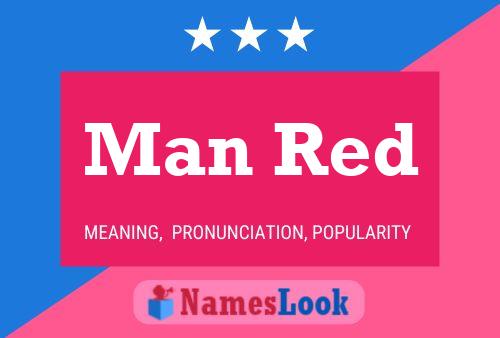 Man Red Name Poster