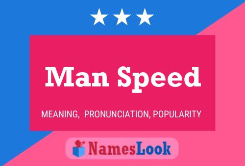 Man Speed Name Poster