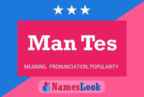 Man Tes Name Poster