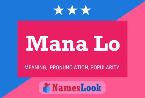 Mana Lo Name Poster