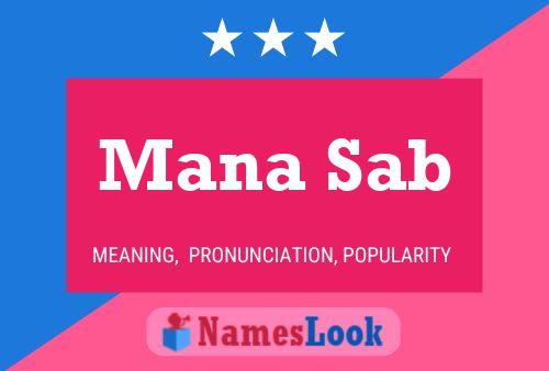 Mana Sab Name Poster