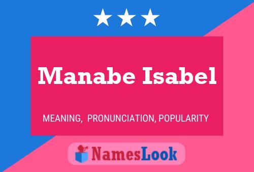 Manabe Isabel Name Poster