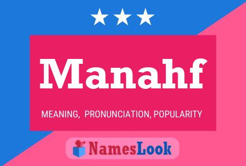 Manahf Name Poster