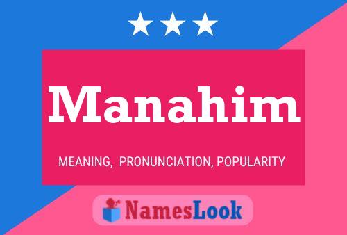 Manahim Name Poster