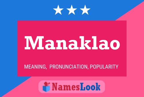 Manaklao Name Poster