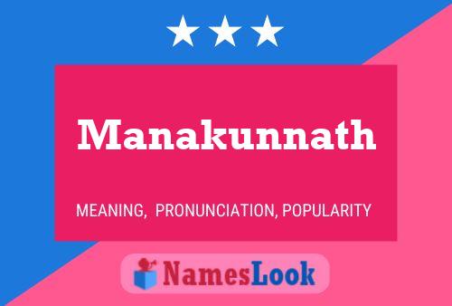 Manakunnath Name Poster