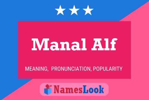 Manal Alf Name Poster