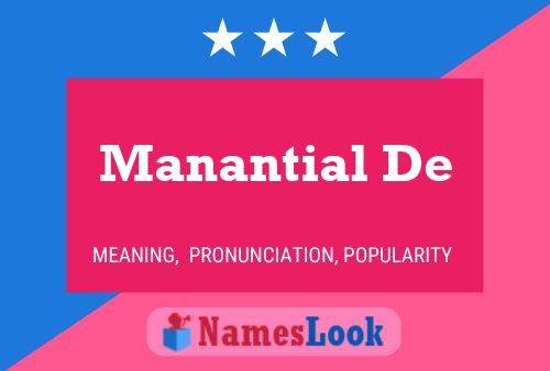 Manantial De Name Poster