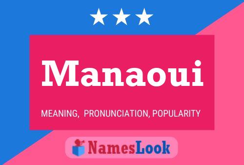 Manaoui Name Poster