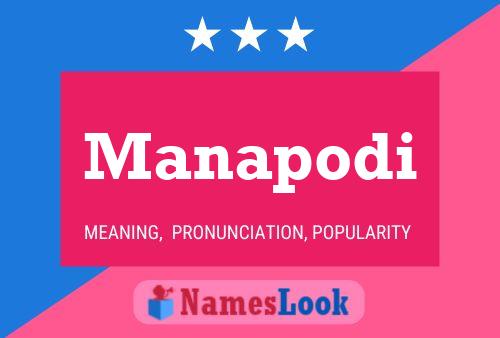 Manapodi Name Poster