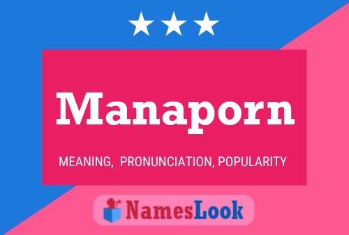 Manaporn Name Poster