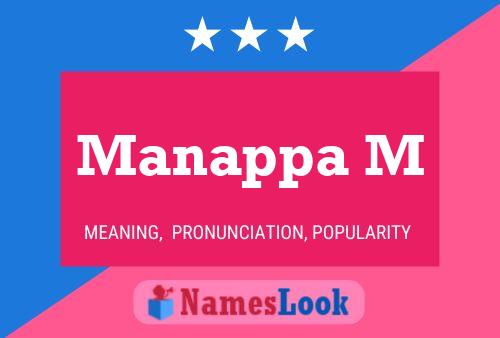 Manappa M Name Poster