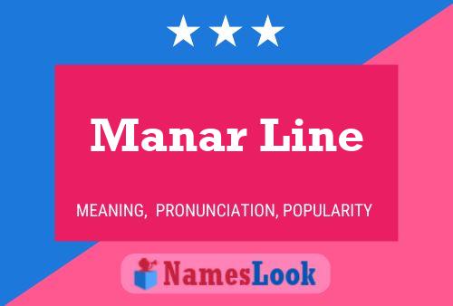 Manar Line Name Poster