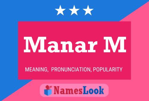 Manar M Name Poster