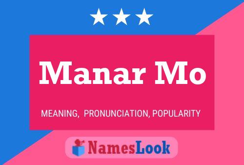 Manar Mo Name Poster