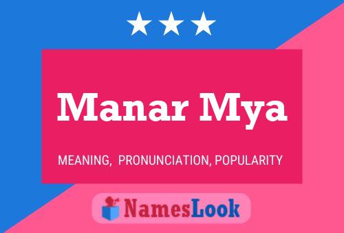 Manar Mya Name Poster