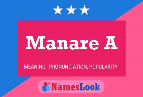 Manare A Name Poster