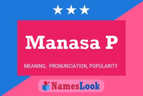 Manasa P Name Poster