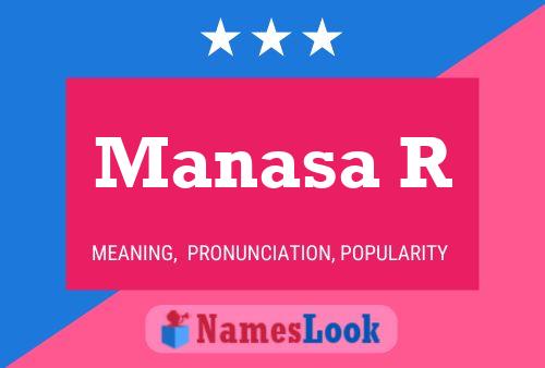 Manasa R Name Poster