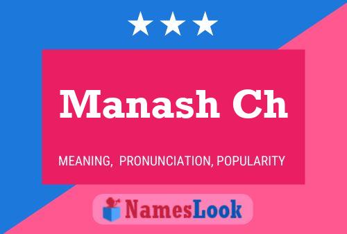 Manash Ch Name Poster