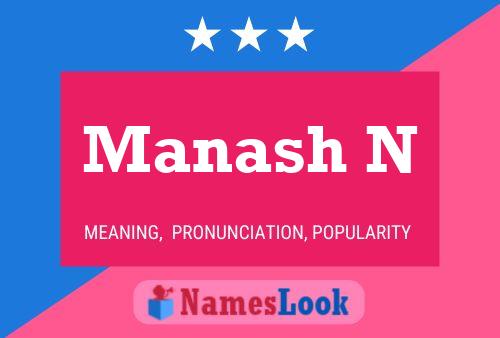 Manash N Name Poster