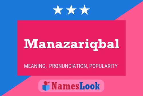 Manazariqbal Name Poster