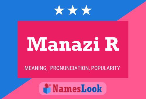 Manazi R Name Poster