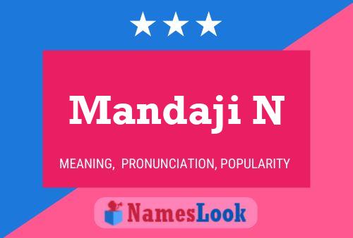 Mandaji N Name Poster