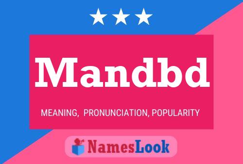 Mandbd Name Poster